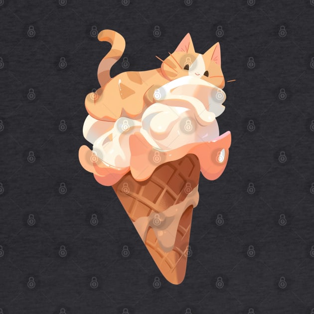 Ice cream kitty cat salted caramel by Sara-Design2